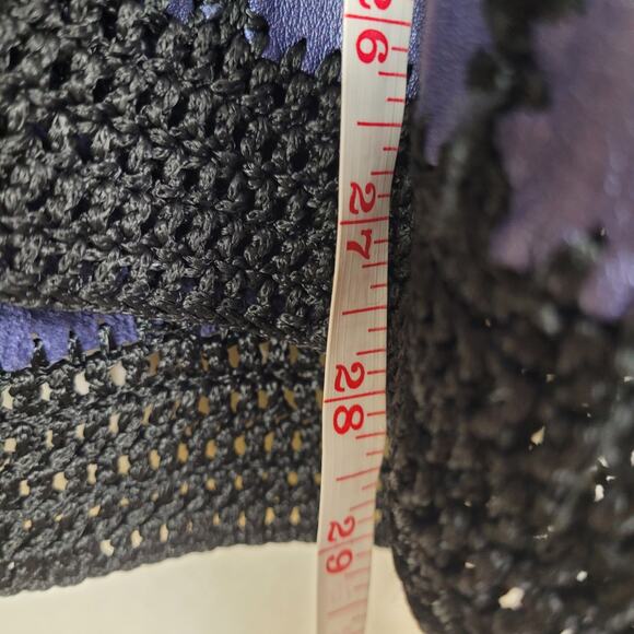 Vintage The Hide Out Purple Leather Patchwork Coat Sz XL Boho Hippie Whimsigoth - Picture 8 of 9